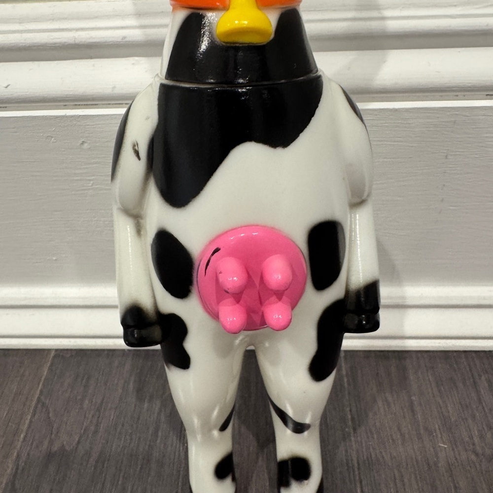 NWOT Cow Squeak Toy with Yellow Horns - Picture 2 of 6